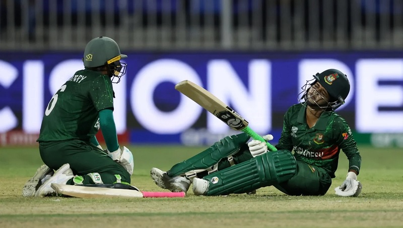 Nigar Sultana was run-out at a crucial time in chase• Oct 05, 2024• ICC/Getty Images