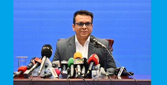 Foreign Ministry's spokesperson and Director General of the Public Diplomacy Wing, Mohammad Rafiqul Alam, addresses the ministry's weekly media briefing on Thursday (December 5).