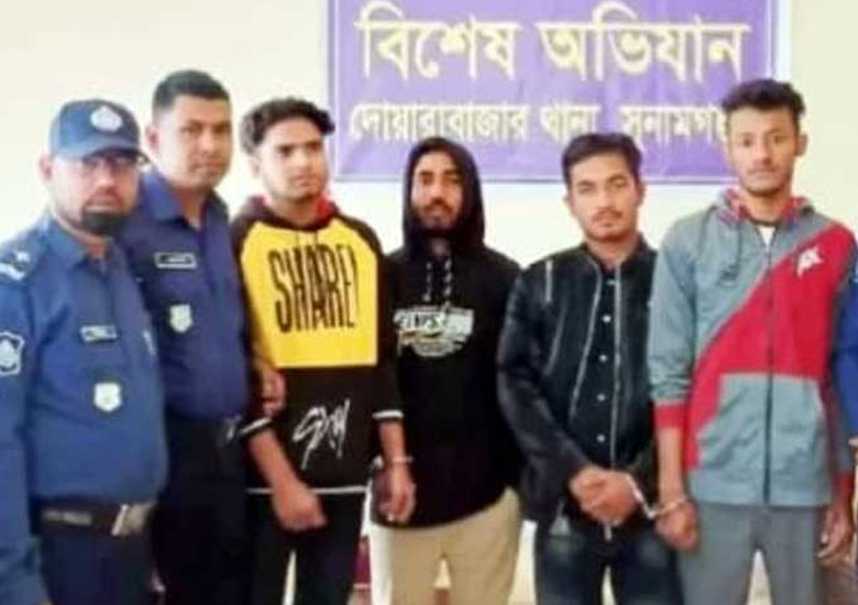 Police have arrested four individuals in connection with their involvement in vandalising and damaging properties of the Hindu community and the local temple at Doarabazar of Sunamganj district earlier this month