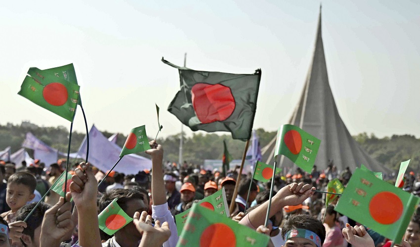 People of all walks of life across the country observed the 54th Victory Day on Monday, paying rich tributes at Liberation War monuments. Photo: AR Sumon