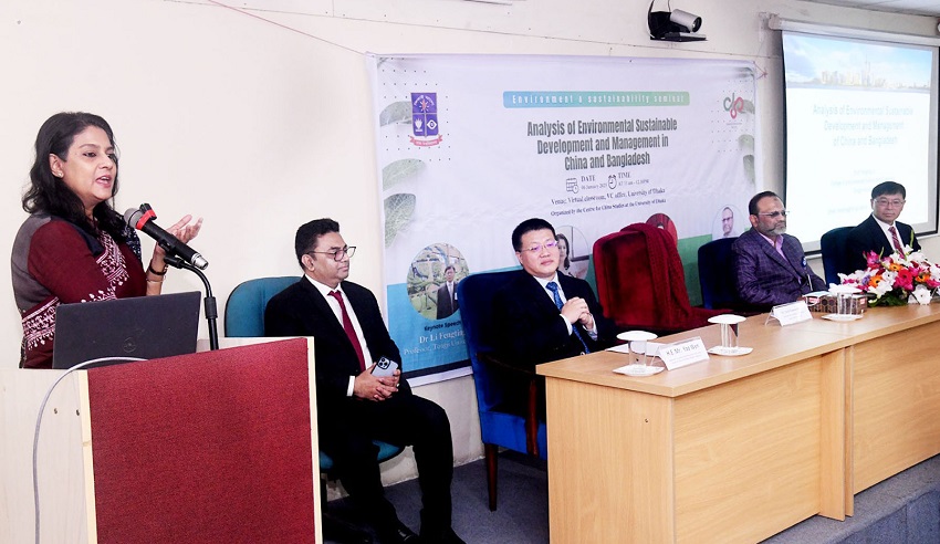 Environment, Forest and Climate Change Adviser Syeda Rizwana Hasan said Bangladesh and China can collaborate to in address environmental challenges. Photo: PID